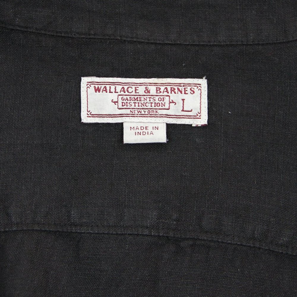 Wallace & Barnes 100% Linen Camp Collar Shirt - Picture 8 of 9